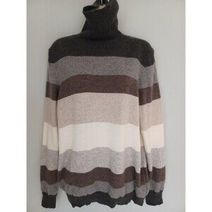 Cashmere Striped Sweater- Womens XLarge- Charter Club